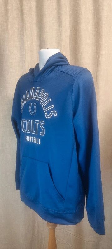 Indianapolis Colts Men's Size L 46" Chest Long Sleeved Blue Hoodie imagen 2